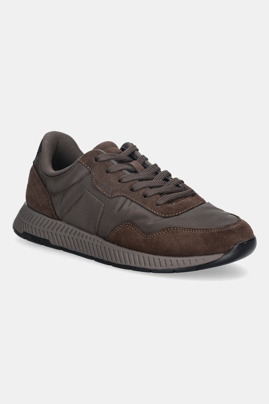 BOSS sneakersy Titanium tekstylny brązowy 50552895.205