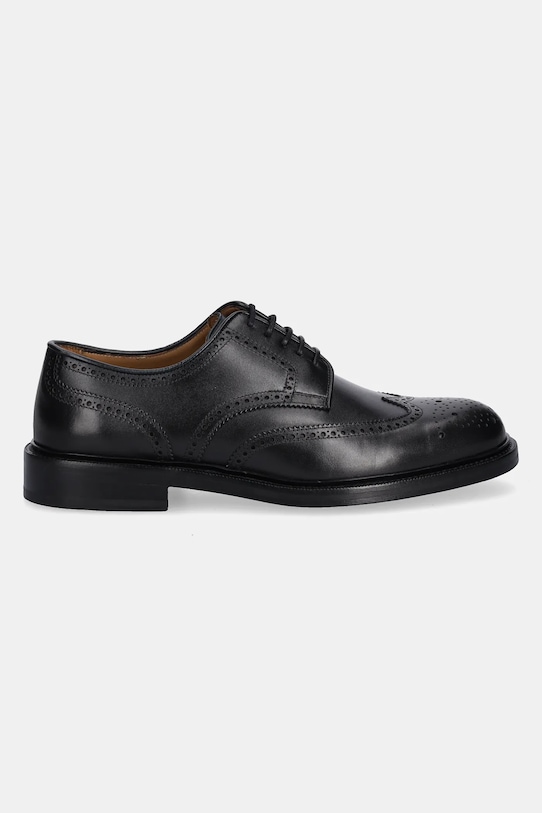 Кожени половинки обувки BOSS Mosby 50554263.001 черен AW25