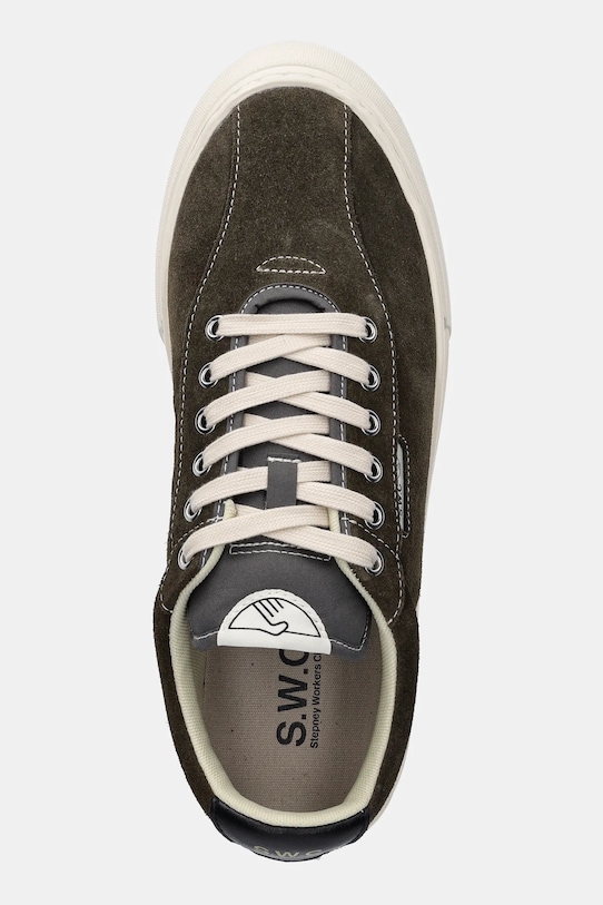 Stepney Workers Club tenisówki DELLOW 02 CUP SUEDE zielony YA21605