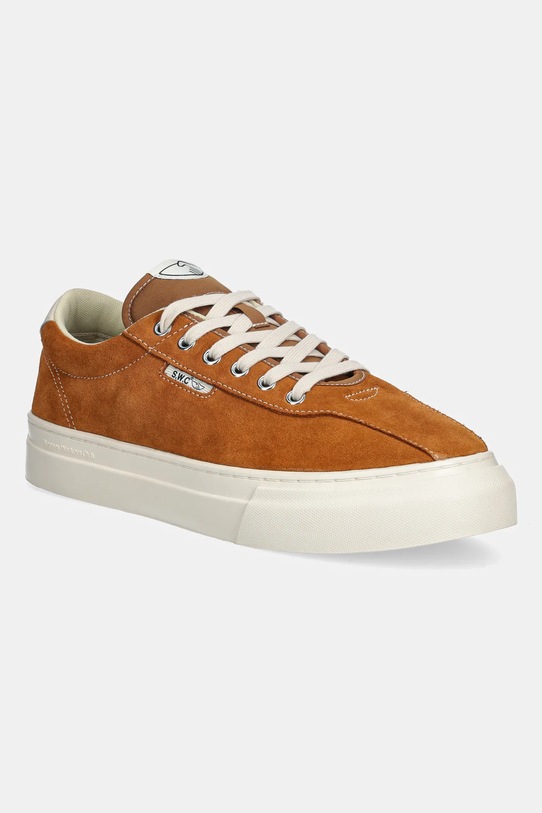 Stepney Workers Club tenisówki DELLOW 02 CUP SUEDE tekstylny brązowy YA21245