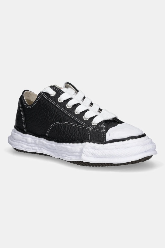 Maison MIHARA YASUHIRO leather plimsolls PETERSON 23 black A15FW723