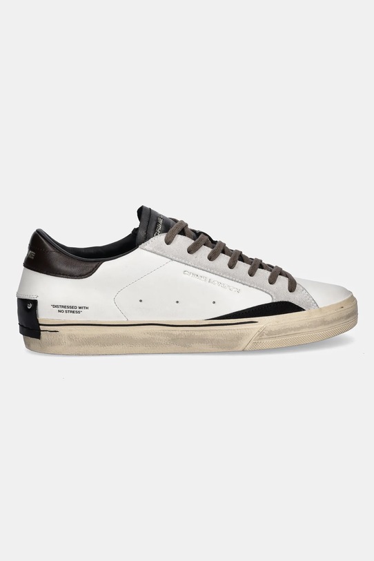 Crime London sneakersy skórzane DISTRESSED 2.0 11075AA8 biały AW25