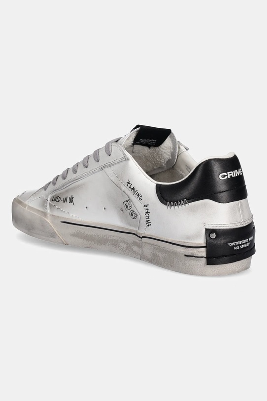 Obuwie Crime London sneakersy skórzane DISTRESSED DECONSTRUCTED 11033AA8 biały