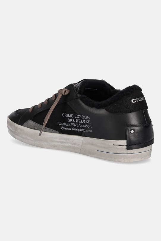 Obuwie Crime London sneakersy skórzane SK8 DELUXE 11111AA8 czarny