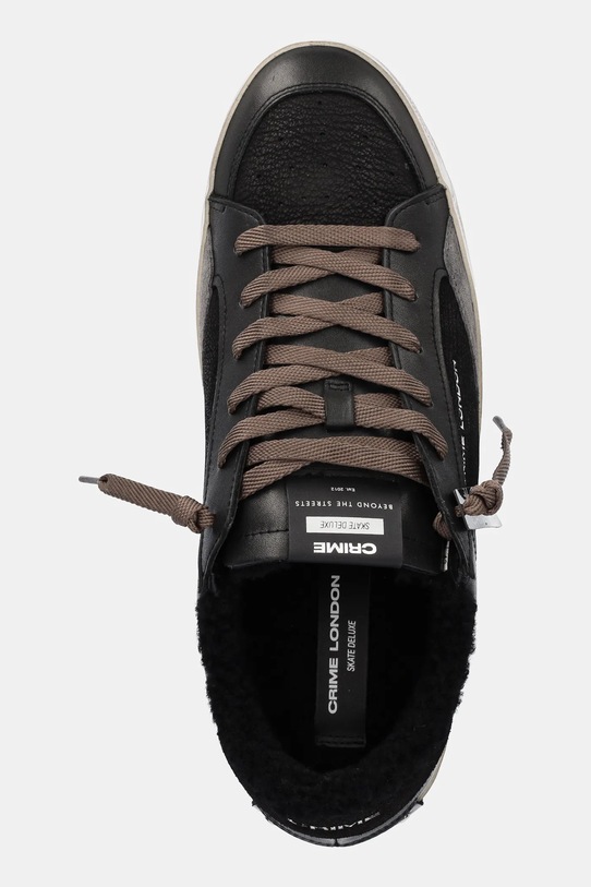 Crime London sneakersy skórzane SK8 DELUXE czarny 11111AA8