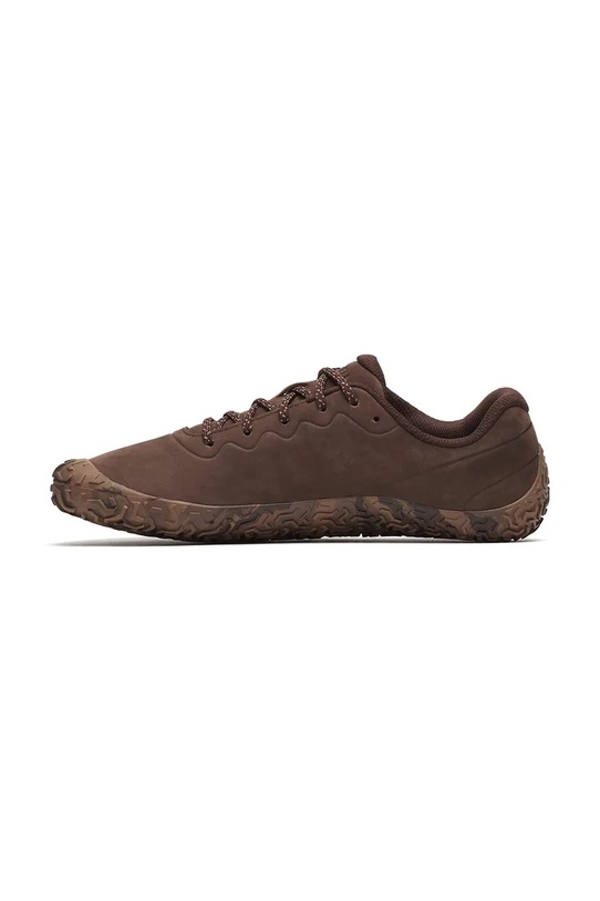 Obuwie Merrell sneakersy nubukowe VAPOR GLOVE 6 J068601 brązowy