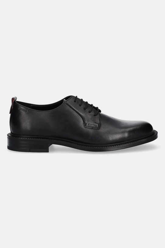 HUGO półbuty skórzane Lysander 50552580.001 czarny AW25
