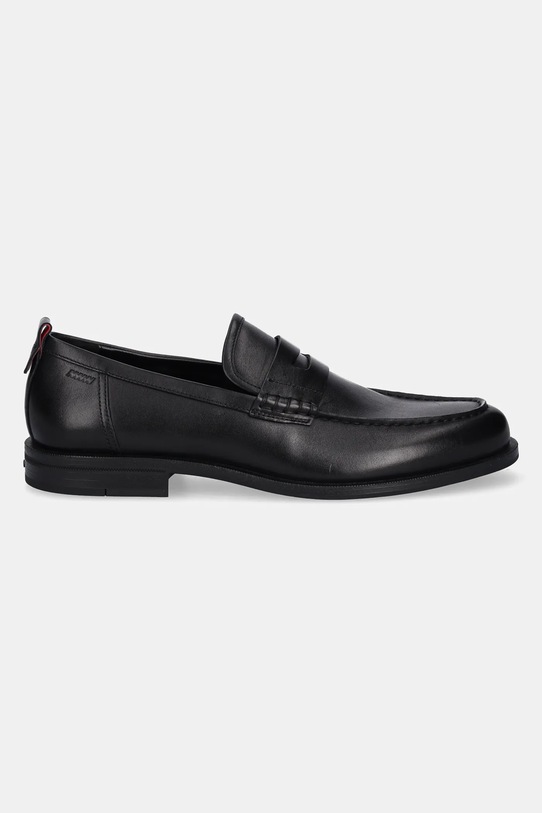 HUGO mokasyny skórzane Varian 50552640.001 czarny AW25