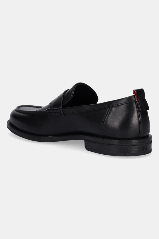 Obuwie HUGO mokasyny skórzane Varian 50552640.001 czarny