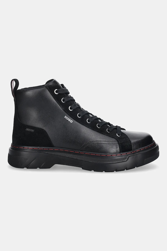 Кожени туристически обувки HUGO Urian 50552641.001 черен AW25