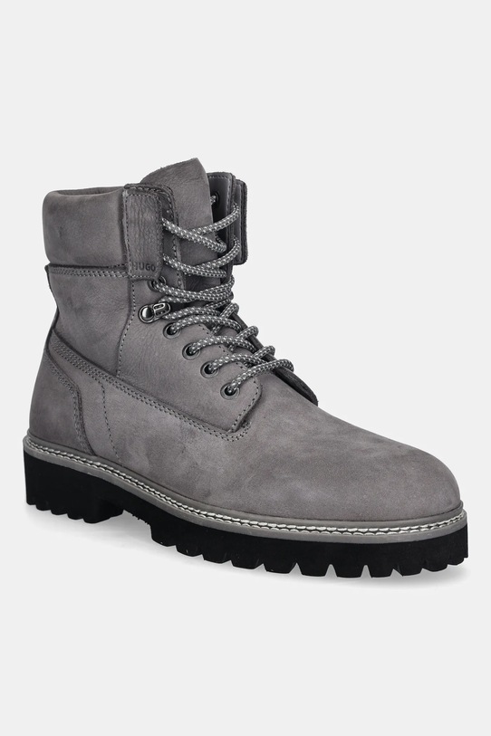 Παπούτσια nubuck HUGO Draven χωρίς μόνωση γκρί 50552695.067