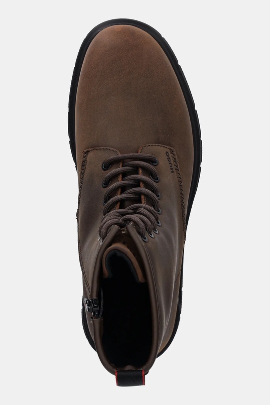 HUGO buty nubukowe Ryan brązowy 50552696.246