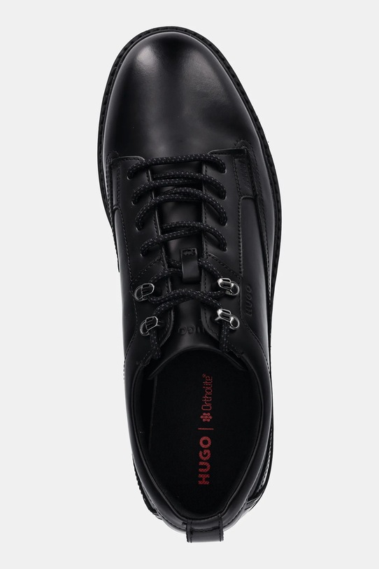HUGO półbuty skórzane Draven czarny 50552707.001