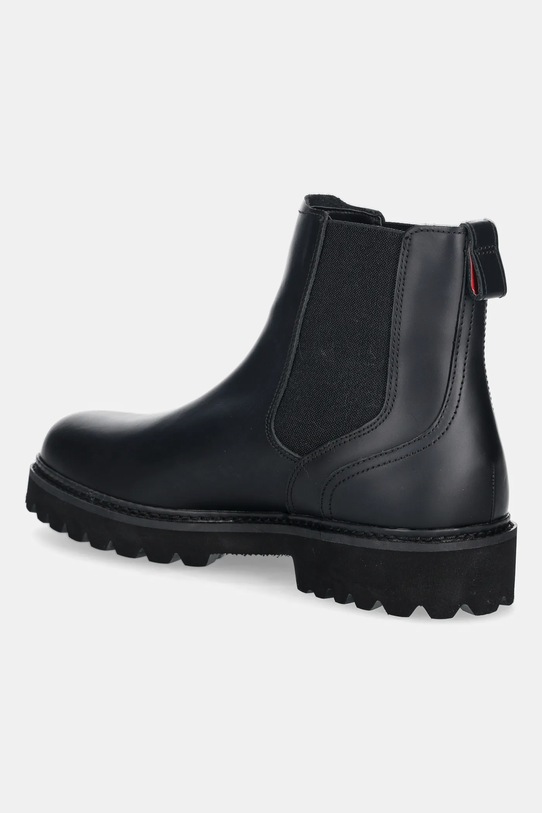 Încălțăminte HUGO ghete chelsea de piele Draven 50552708.001 negru