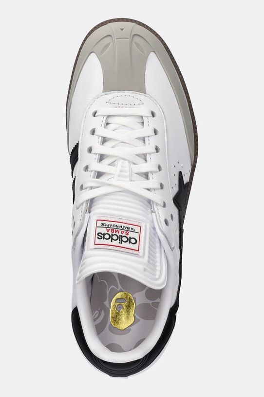 adidas Originals sneakersy skórzane SAMBA BAPE biały JR9245