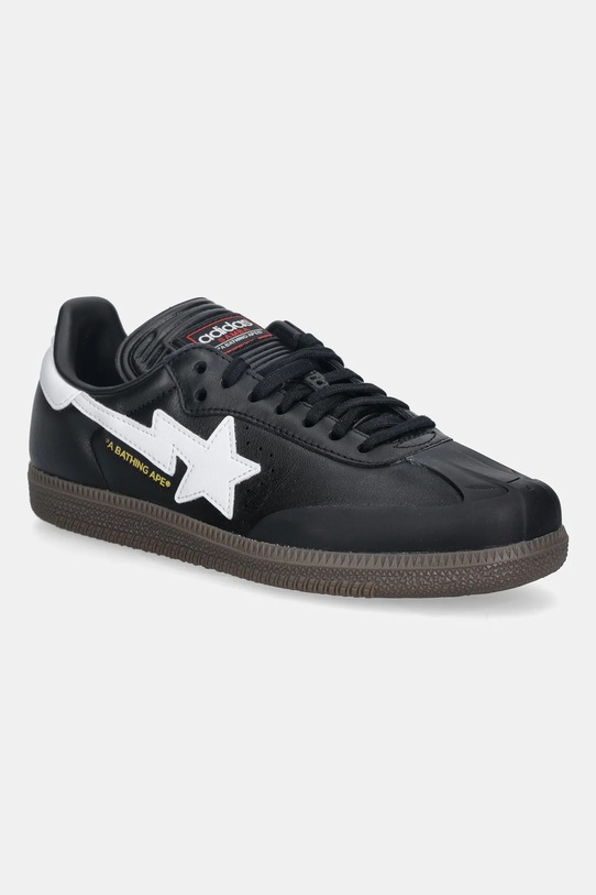 adidas Originals sneakersy skórzane SAMBA BAPE niska czarny JR9246