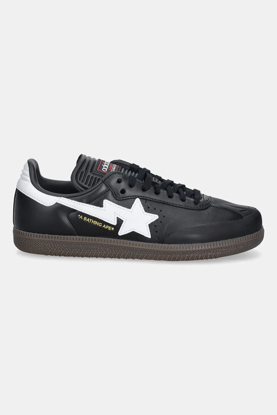 adidas Originals sneakersy skórzane SAMBA BAPE JR9246 czarny AW25