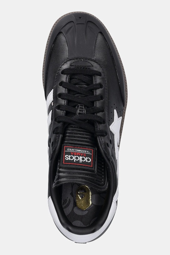 adidas Originals sneakersy skórzane SAMBA BAPE czarny JR9246