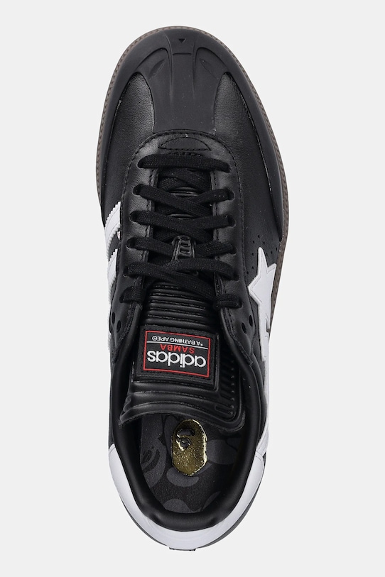 Kožne tenisice adidas Originals SAMBA BAPE crna JR9246
