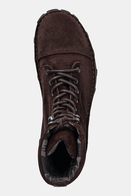 Fly London buty zamszowe KAFT126FLY brązowy P211126002