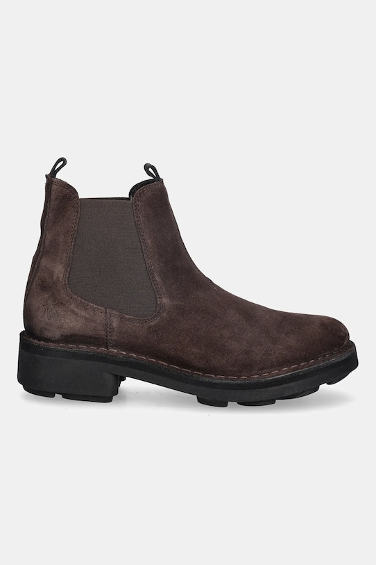 Σουέτ μπότες τσέλσι Fly London NOLL127FLY P211127004 καφέ AW25