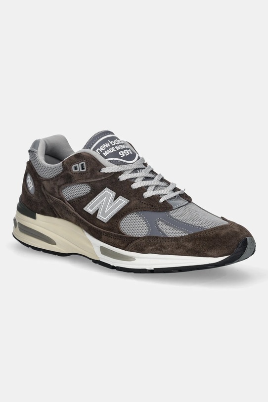 New Balance sneakersy U991BG2 tekstylny brązowy U991BG2