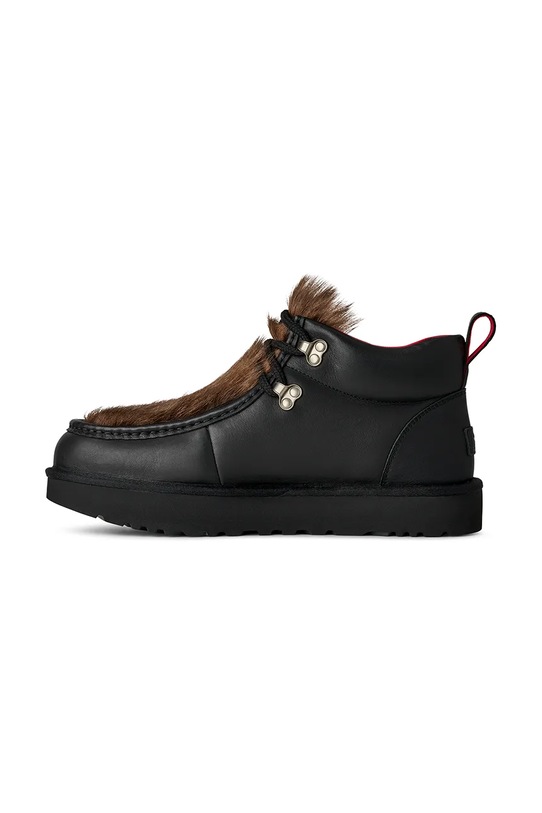 UGG półbuty nubukowe x Ambush Fur Boot czarny 1179010.BLK