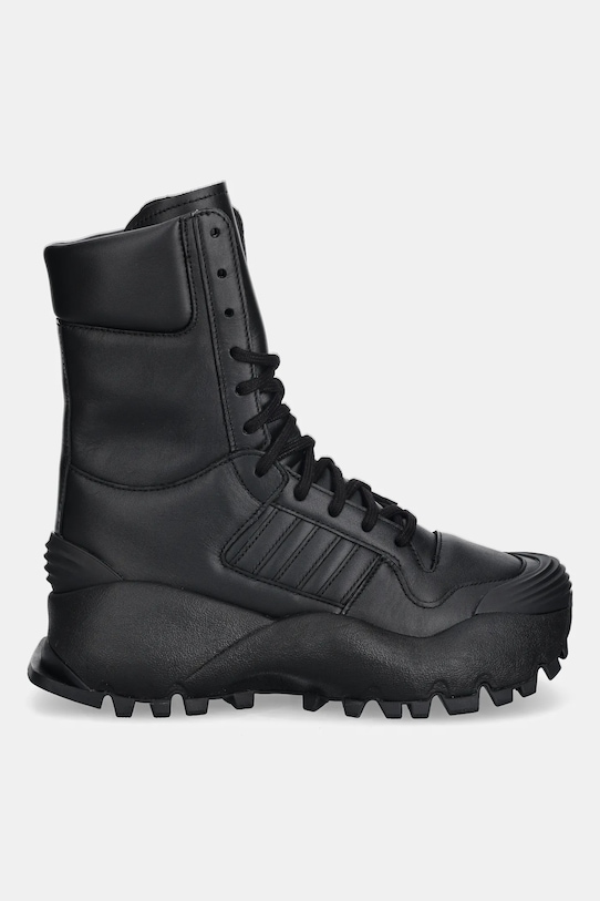 adidas Originals leather shoes Chavarria Forum Boot Mid HQ4879 black AW25