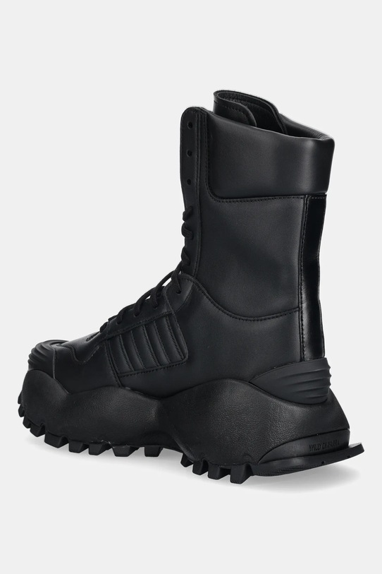 Shoes adidas Originals leather shoes Chavarria Forum Boot Mid HQ4879 black