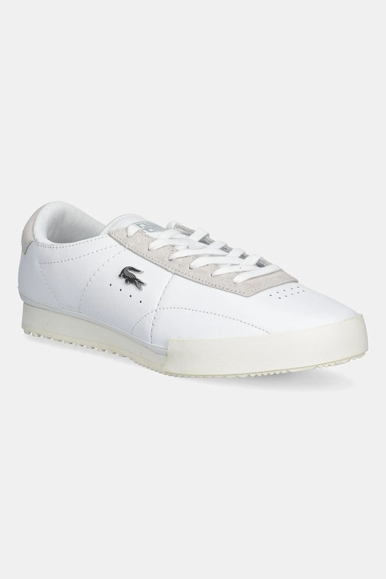 Lacoste sneakers din piele AURA piele întoarsă alb 50SMA0154