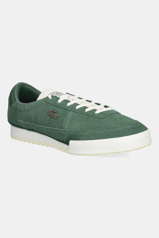Lacoste sneakers din piele întoarsă AURA textil verde 50SMA0155