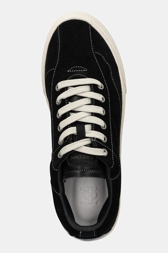 Stepney Workers Club tenisówki zamszowe Omni Dellow Silk Suede czarny OM01015