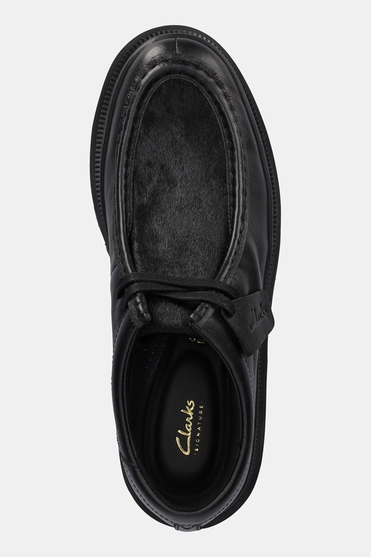 Clarks Originals półbuty skórzane Badell Seam czarny 26183896