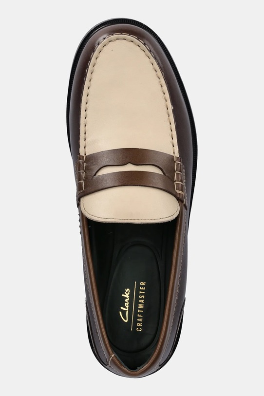 Clarks Originals mokasyny skórzane CraftJames Lo brązowy 26184374