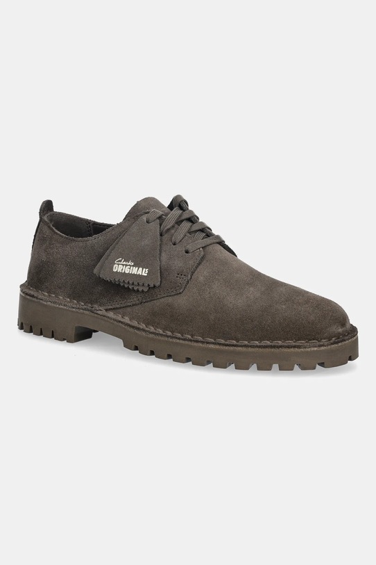 Clarks Originals półbuty zamszowe Desert Rock Lo skóra zamszowa brązowy 26178198