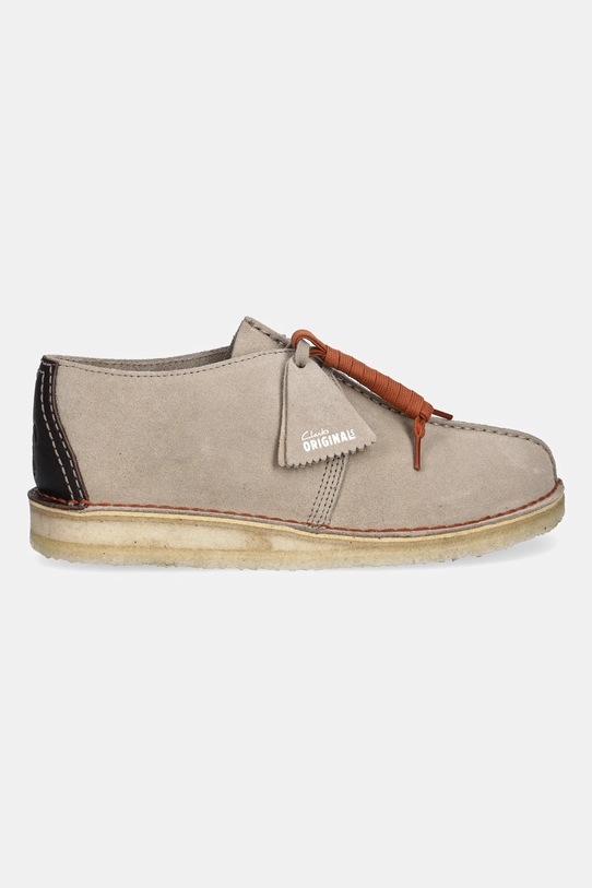 Clarks Originals półbuty zamszowe Desert Trek 26178478 beżowy AW25
