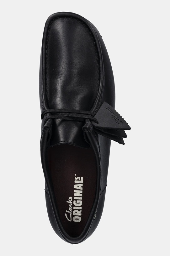 Clarks Originals półbuty skórzane Wallabee GTX czarny 26183074