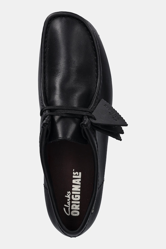 Clarks Originals półbuty skórzane Wallabee GTX czarny 26183074