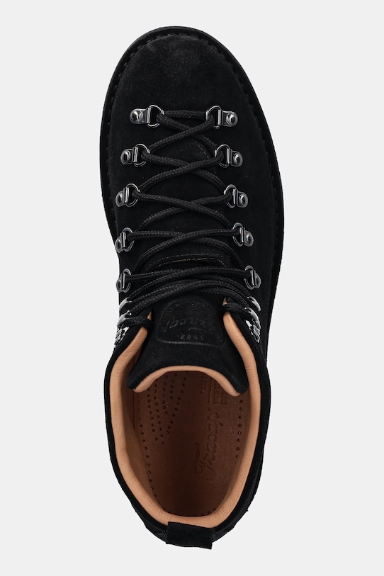 Cipele od brušene kože Fracap Magnifico M120 Suede crna MAGNIFICO.SUEDE.M120