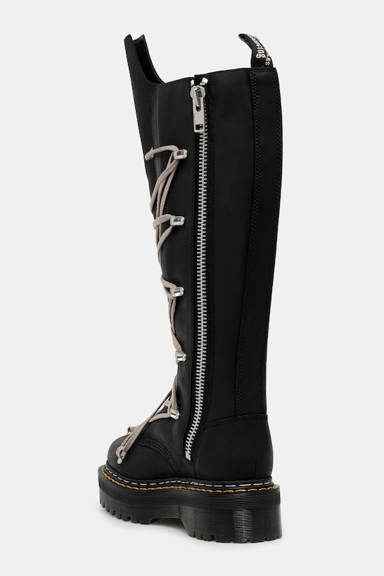 Взуття Високі черевики Rick Owens DRKSHDW x Dr. Martens 1B60 Quad Sole Pentalace Boot DM02E6811.0001 чорний