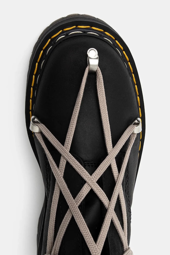 Високі черевики Rick Owens DRKSHDW x Dr. Martens 1B60 Quad Sole Pentalace Boot чорний DM02E6811.0001