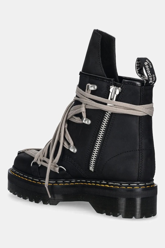 Shoes Rick Owens DRKSHDW leather biker boots x Dr. Martens 1460 Quad Sole Megalace® Boot DM02E6812.8001 black