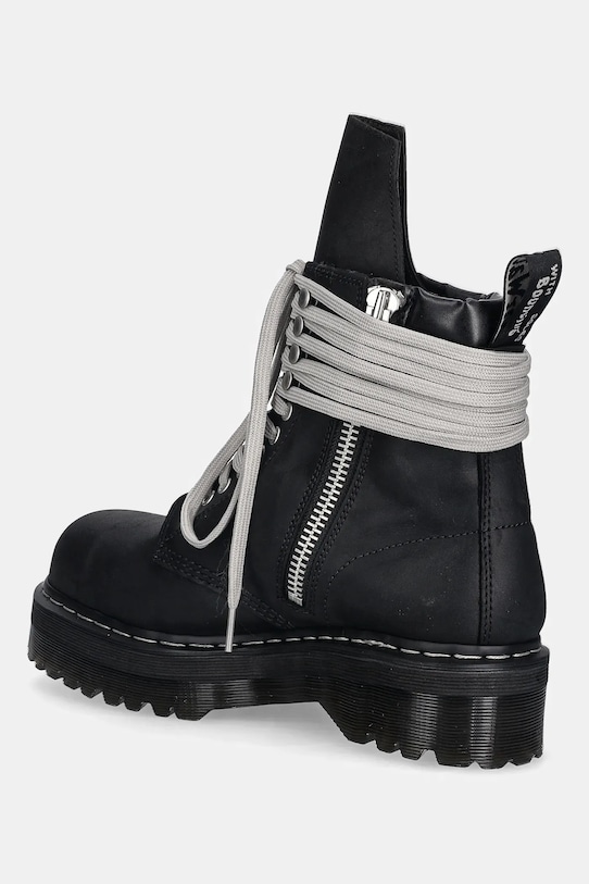 Obuv Kožené členkové topánky Rick Owens DRKSHDW x Dr. Martens Quad Sole Steel Toe Boot DM02E6813.9001 čierna