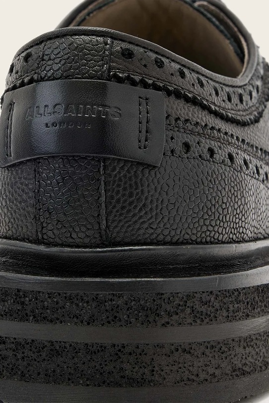 AllSaints półbuty skórzane Escher Brogue czarny M047FD