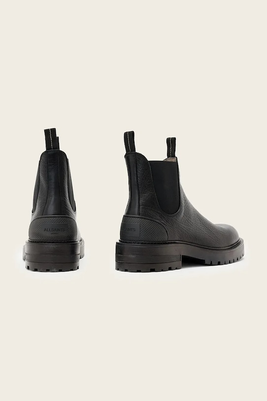 Obuwie AllSaints sztyblety skórzane Mccoy Chelsea Boot M044FD brązowy