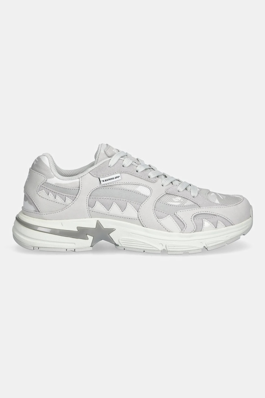 A Bathing Ape sneakersy skórzane BAPE Shark STA #1 1L30191319 szary AW25