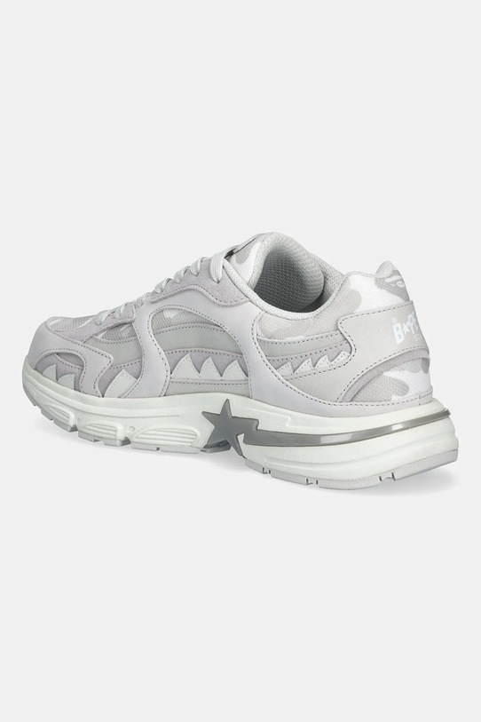 Obuwie A Bathing Ape sneakersy skórzane BAPE Shark STA #1 1L30191319 szary