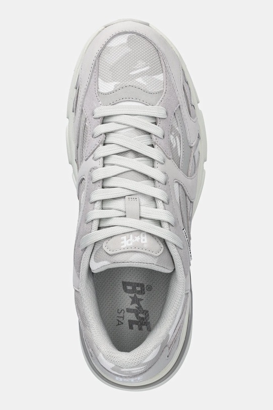 A Bathing Ape sneakersy skórzane BAPE Shark STA #1 szary 1L30191319