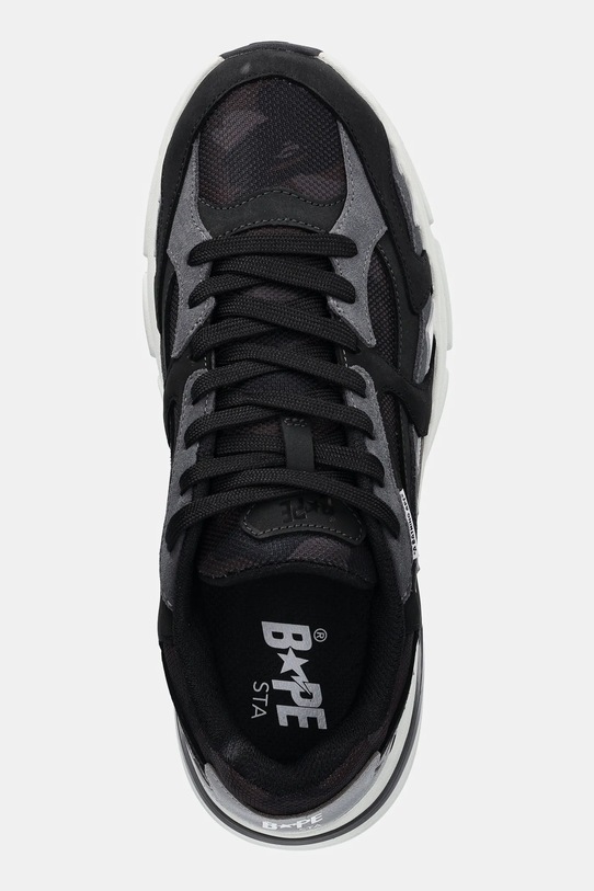 A Bathing Ape sneakersy skórzane BAPE Shark STA #1 czarny 1L30191319