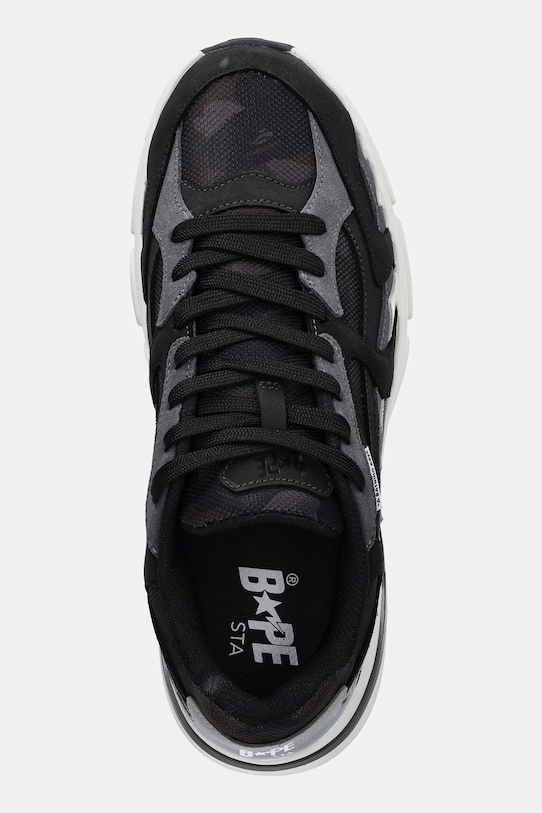 A Bathing Ape sneakersy skórzane BAPE Shark STA #1 czarny 1L30191319